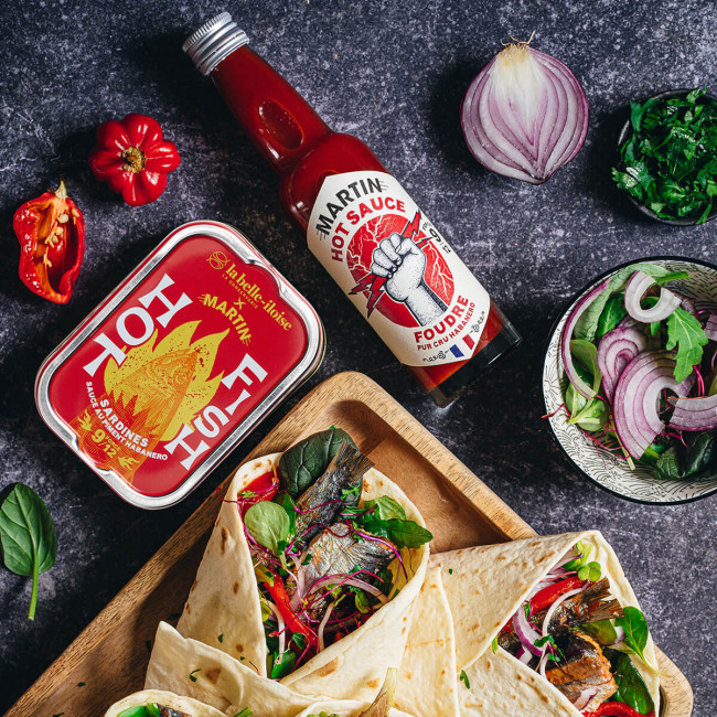 Heiße Fisch-Sardinen bei Habanero Pepper